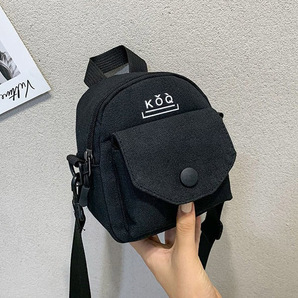 ショルダーバッグ 斜めがけ 小さめ 韓国 キャンバス 学生 スマホ 無地 ポケット ファスナー付き 緑4