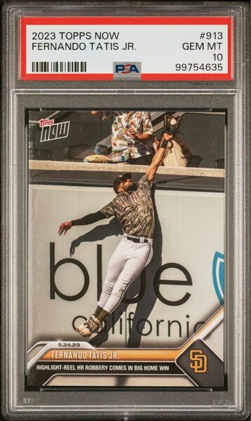 【PSA10 世界に10枚のみ】タティスJr. Fernando Tatis Jr. パドレス Topps Now #913
