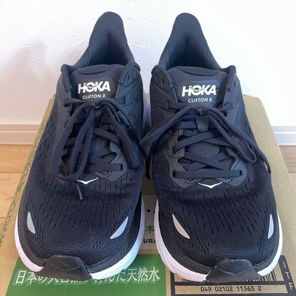 HOKA CLIFTON 8 ブラック 26cm