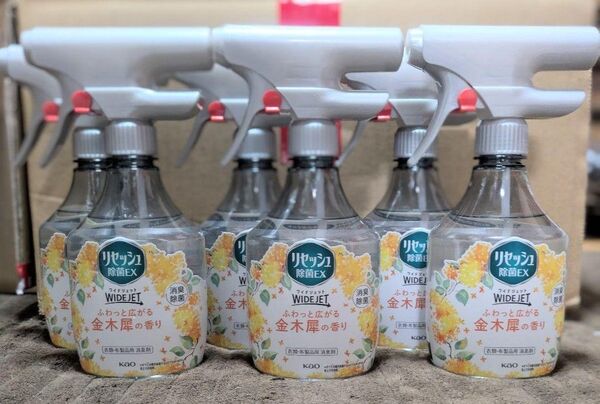 花王 リセッシュ 除菌EX ワイドジェット 金木犀の香り 410ml × 6個