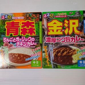 ハチ食品 るるぶ×Hachi コラボカレー 青森りんごとガーリックのチキンカレー 中辛 180g