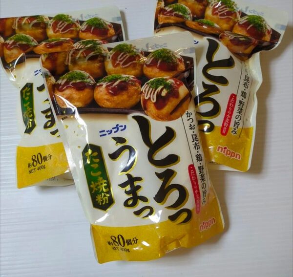 ニップン とろっうまっ たこ焼粉 ( 400g )3袋