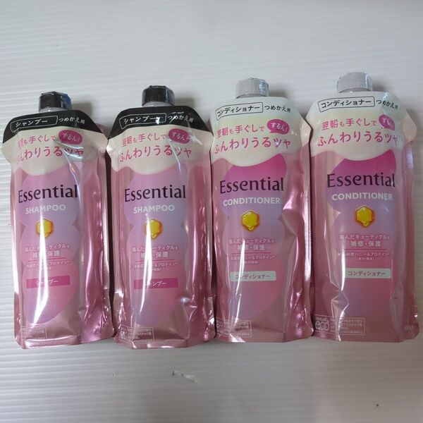 エッセンシャル コンディショナー ふんわりうるツヤ 詰替用 300ml シャンプー つめかえ 300ml
