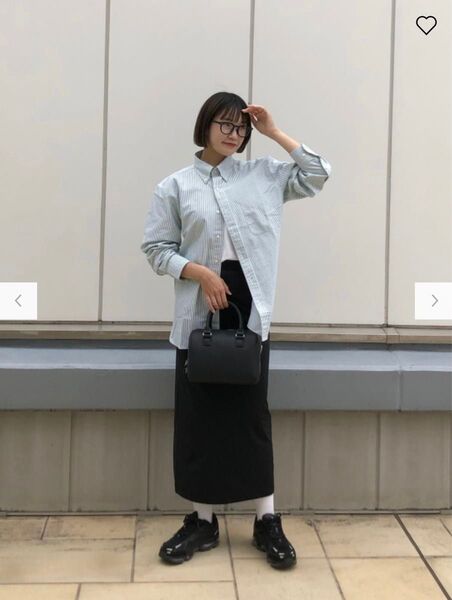 UNIQLO ユニクロ ウルトラストレッチアクティブナローマキシスカート ブラック M タイトスカート
