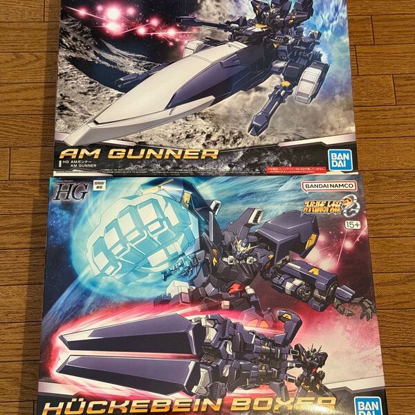 HG ヒュッケバインボクサー + HG AMガンナー スーパーロボット大戦OG バンダイ