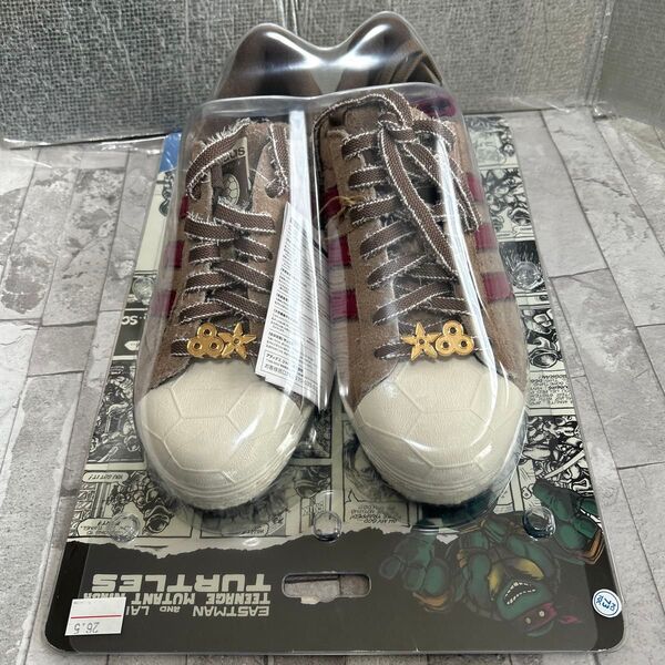新品未使用 タートルズ x アディダス オリジナルス コラボスニーカー スーパースター 26.5cm
