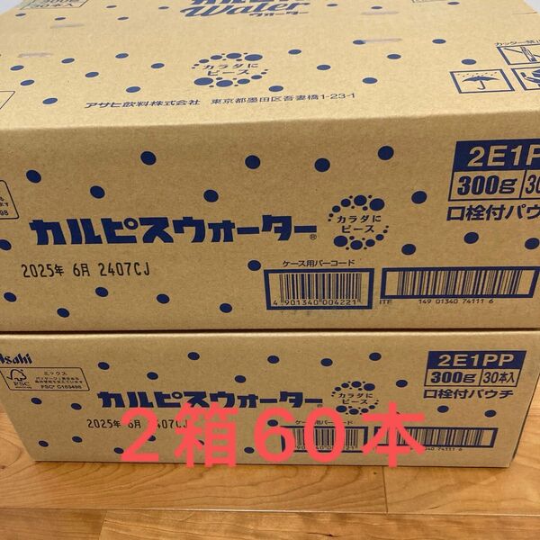 カルピス パウチ 2箱 計60本