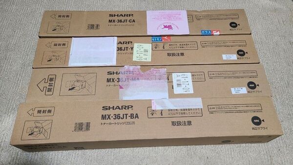 【ジャンク品】SHARP トナーカートリッジ MX-36JT 4色セット