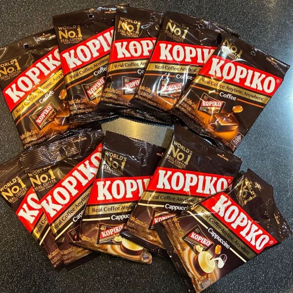 【10袋】KOPIKO コピコ コーヒーキャンディ 5袋カプチーノキャンディ5袋