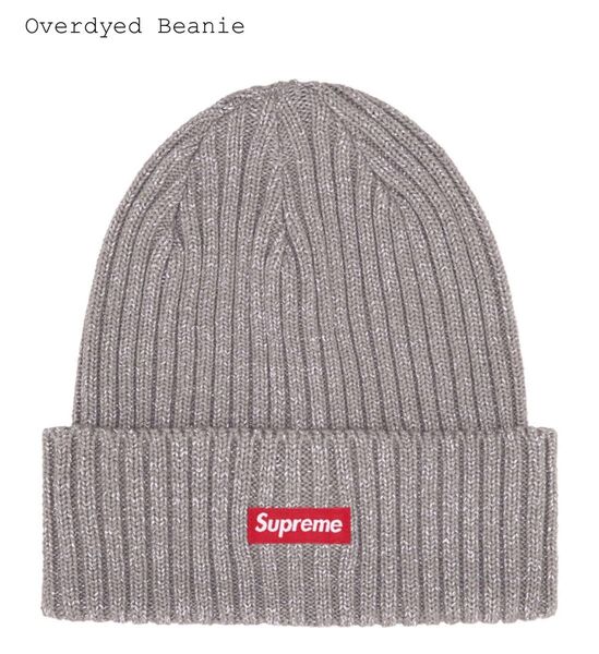 25ss Supreme Overdyed BeanieMetallicSilverオーバータイドビーニー メタリックシルバー
