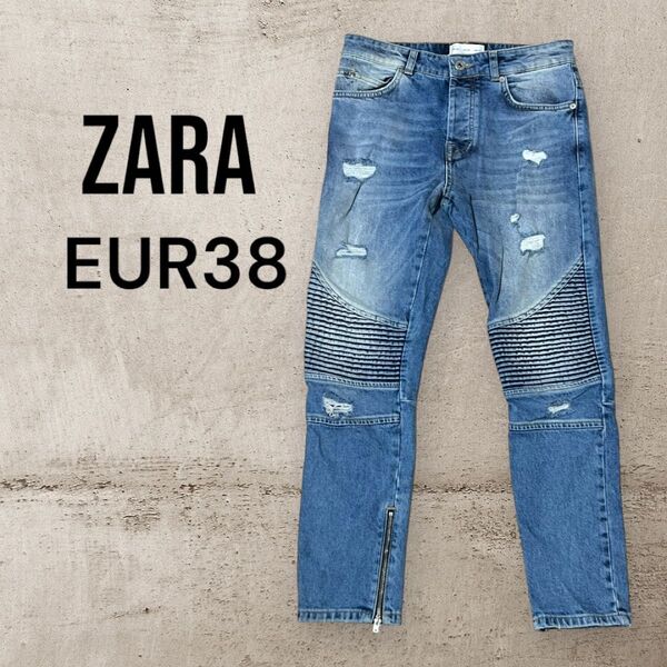 ZARA MAN ザラ マン バイカー デニム ジーンズ デニムパンツ