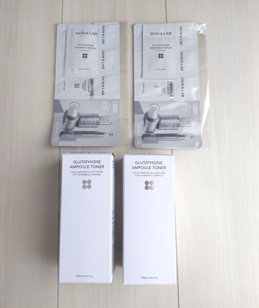 ☆SKIN&LAB グルタチオンアンプルトナー 200ml × 2 おまけ付き☆