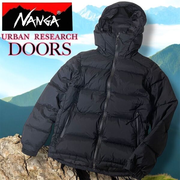 完売!URBAN RESEARCH DOORS × NANGA オーロラ ダウンジャケット ブラック