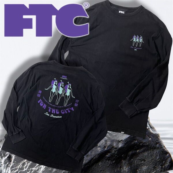 完売!FTC SKY CLUB FOR THE CITY L/S TEE M ブラック カットソー
