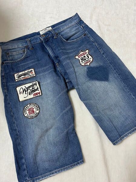 ラッキーストア ハーフパンツ LUCKY STORE 30インチ デニムパンツ