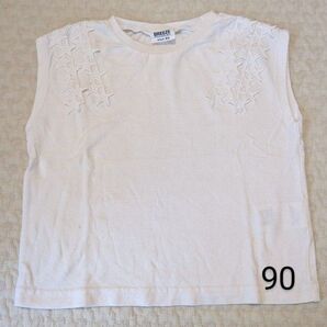 BREEZE 星ワッペン Tシャツ ホワイト 90