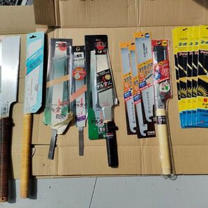 鋸 まとめ売り 19点 木島 デルタソー レザーソー パネルソー +木島精工の柄