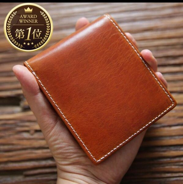 【新品未使用】メンズ財布 二つ折り シンプル