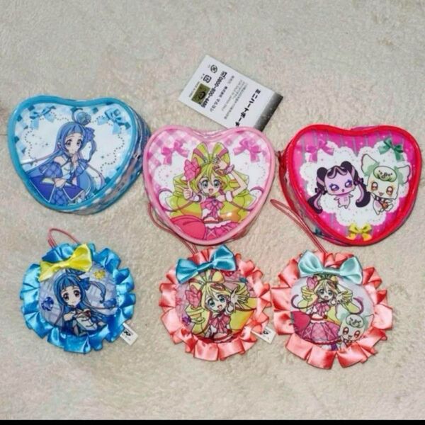 アイドルプリキュア ハートポーチフリルチャーム セット