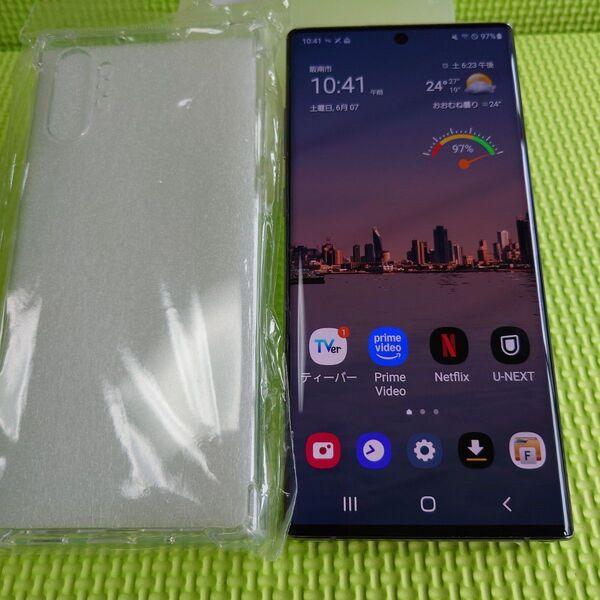 (超美品Sランク) Galaxy note10+ ケース付バッテリー新品