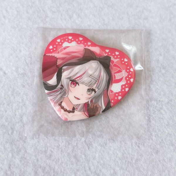 にじさんじ 石神のぞみ ジュンブラ ハート型缶バッジ Prism Heart June Bride ジューンブライド