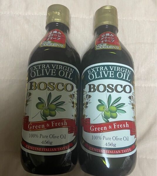 BOSCO エキストラバージン オリーブオイル green&Fresh 456g 2本