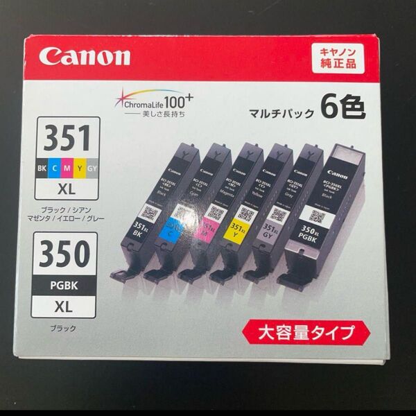 【大容量版】未開封Canon純正品BCI-351XL+350XL