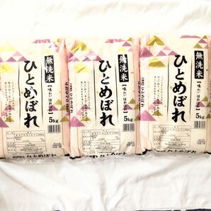 無洗米 味わいほれぼれ ひとめぼれ 5kg 3袋 15kg 福島県 米 送料無料 白米 お米 東北 精米 5キロ 15キロ