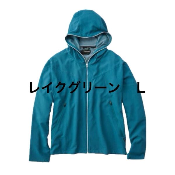 ワークマン エックスシェルター暑熱フーディー レイクグリーン Lサイズ