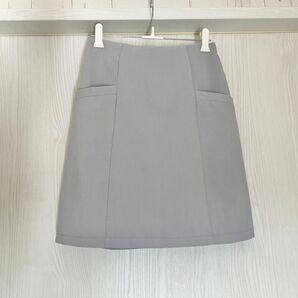Ray Cassin レイカズン ポケット付き台形スカート 水色 Mサイズ