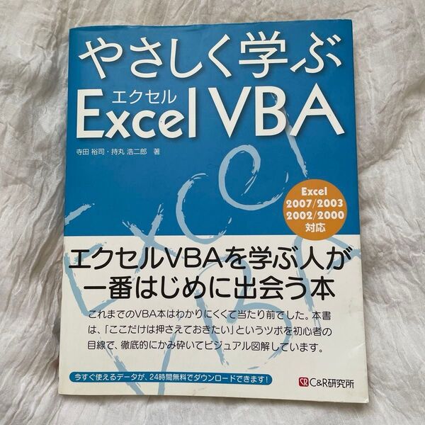 やさしく学ぶエクセルVBA : Excel 2007/2003 2002/2000 対応 【中古】即購入OK