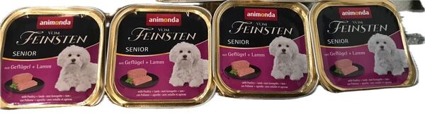 アニモンダ フォムファインステンシニア犬 ウェットフード 鳥肉 牛肉 豚肉 子羊肉 150g ×4