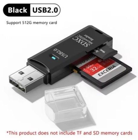【テスト済】2-in-1 USB2.0 SD/マイクロSDカードリーダー 新品 即納