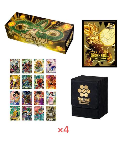 【新品未開封】ドラゴンボールスーパーカードゲーム フュージョンワールド 1st アニバーサリーセット×4