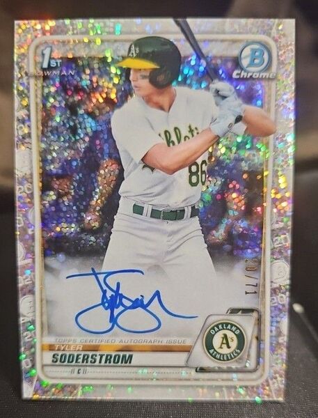 Topps Bowman Draft 1st Tyler Soderstrom Chrome Auto 直筆サイン/71
