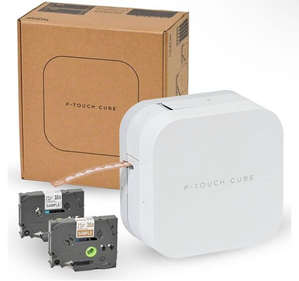 ブラザー工業 ラベルライター PT-P300BT P-TOUCH CUBE brother アダプタ無し