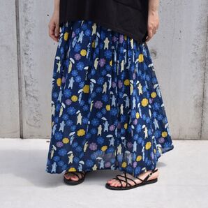 新品 スカート ロングスカート インド綿 アジアン レディース エスニック 裏地付