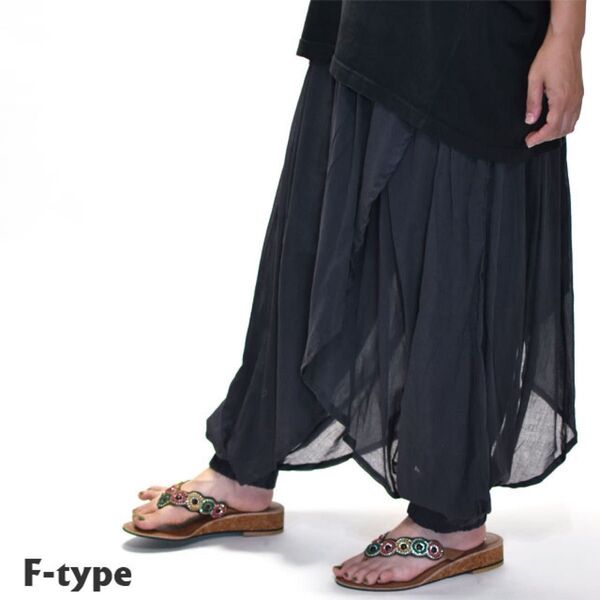 サルエルパンツ アラジンパンツ インド綿 新品 無地 アジアン