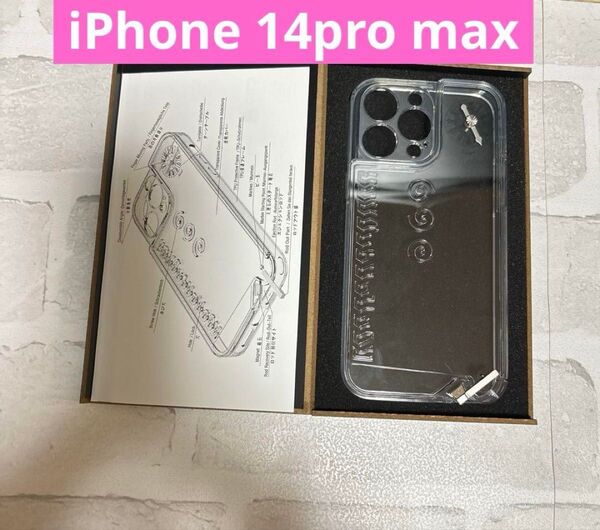 iPhone 14pro max スマホケース クリア 透明 時計