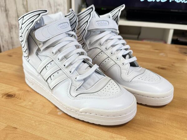 adidasJEREMYSCOTTコラボハイカットスニーカー27センチホワイト系 アディダス