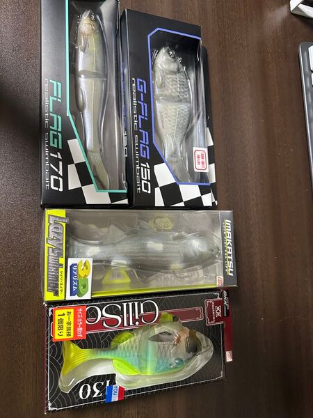 フラッグ170などルアー(スイムベイト)4点セット