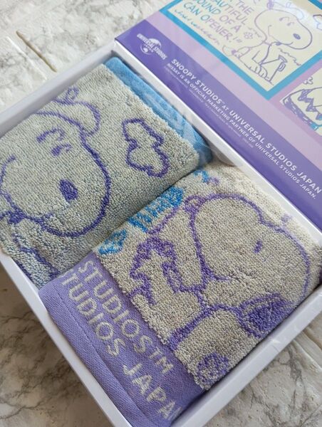 SNOOPY ミニジャガードタオルセット!!
