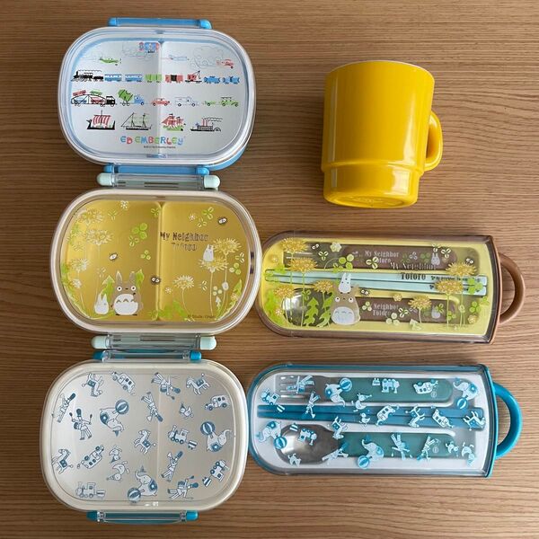まとめ売り お弁当箱 カトラリーセット コップ となりのトトロ ドゥセー deux.C エドエンバリー 男の子 幼稚園 キッズ