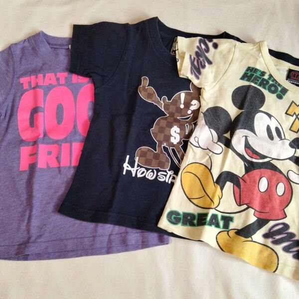 男の子 100 半袖Tシャツ おまとめ 3点セット ミッキー ベビードール