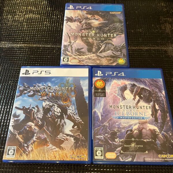 【PS5】 ps4 3点セット モンスターハンター ワイルズ アイスボーン ワールド