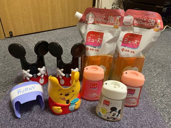 ミューズノータッチ泡詰替え 3個 + ミューズ泡詰替え900ml 2袋 + おまけ