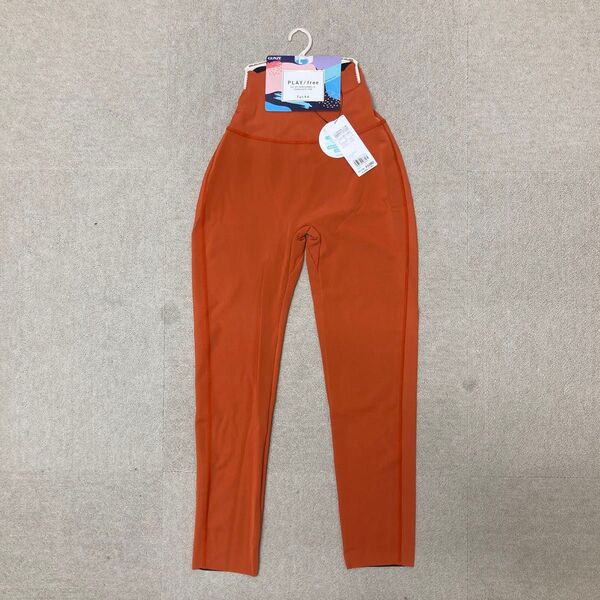 新品 GUNZE Tuche 10分丈レギンス Lサイズ ヨガウェア オレンジ ストレッチ