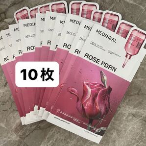 【即日発送】メディヒール ローズ ロゼ pdrn パック 10枚セット エッセンシャルマスク mediheal rose pdrn