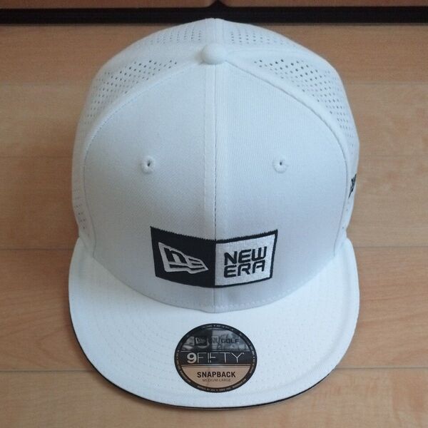 ニューエラ ゴルフキャップ 9FIFTY ボックスロゴ ホワイト M/L