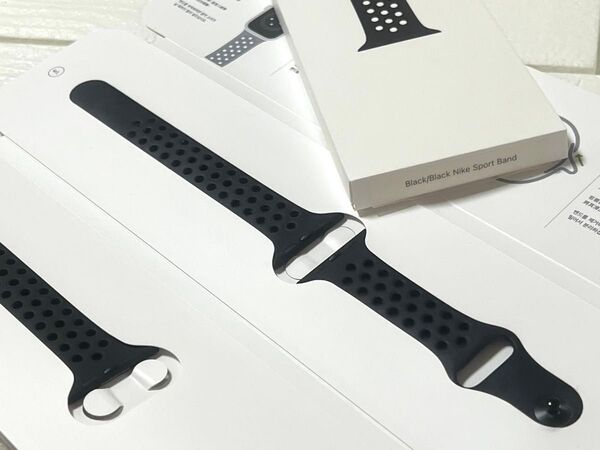 Apple Watch Nike 正規品 ブラック/ブラック スポーツバンド 41mm S/M M/L アップルウォッチ 純正品